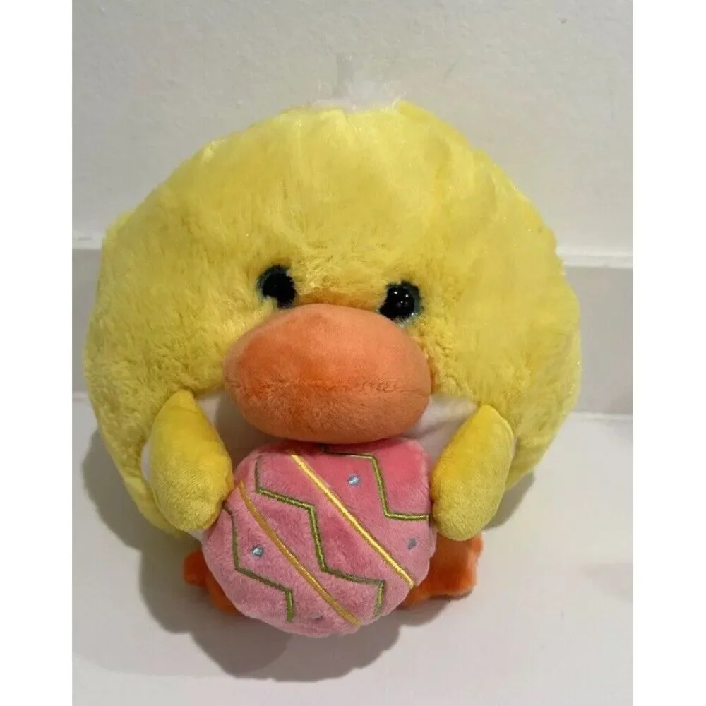 HugFun Round Yellow Chick Plush 8